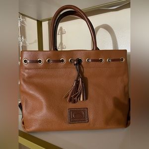Dooney & Bourke Tassel Pebble Leather Tote